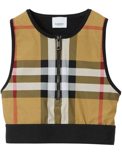 burberry crop top replica|burberry cropped zip top.